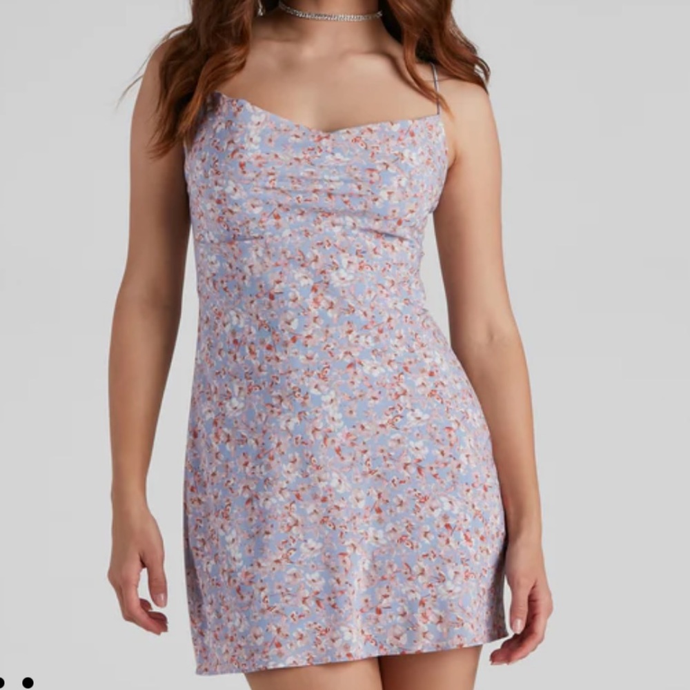 BNWT floral cowl neck dress